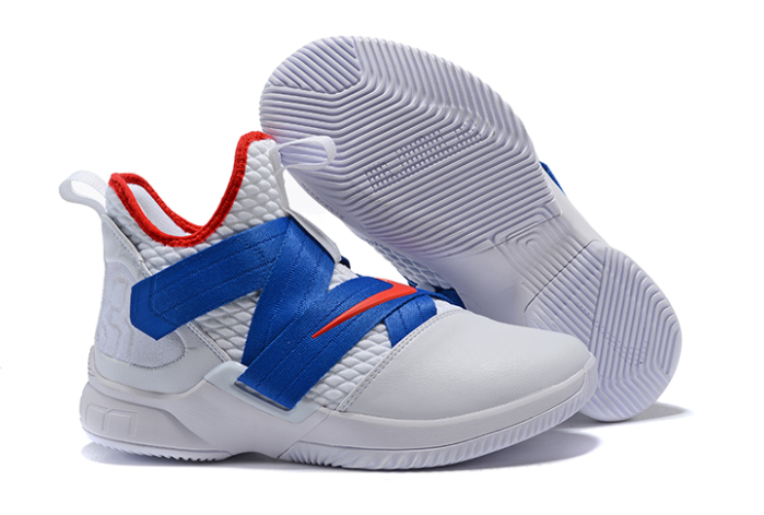 Nike LeBron Soldier 12 White Blue-Red